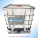 Front view of Firstank Internation bulk container (IBC)