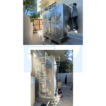 Installed SQV, modular stainless steel water tank in Las Piñas city.