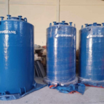 3 FRP water tank, side by side.