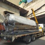 Large Volume Water Storage Tank on a container tank ready for deliver | Firstank Brand